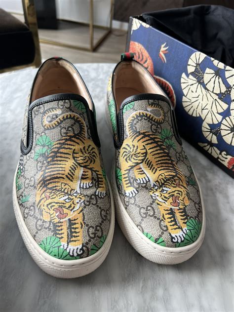 gucci bengal tiger slip on|Gucci Dublin Slip.